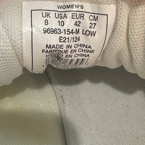 K Swiss Womens White Leather Low Top Lace Up Sneakers Shoes Size 10 - Picture 11 of 12